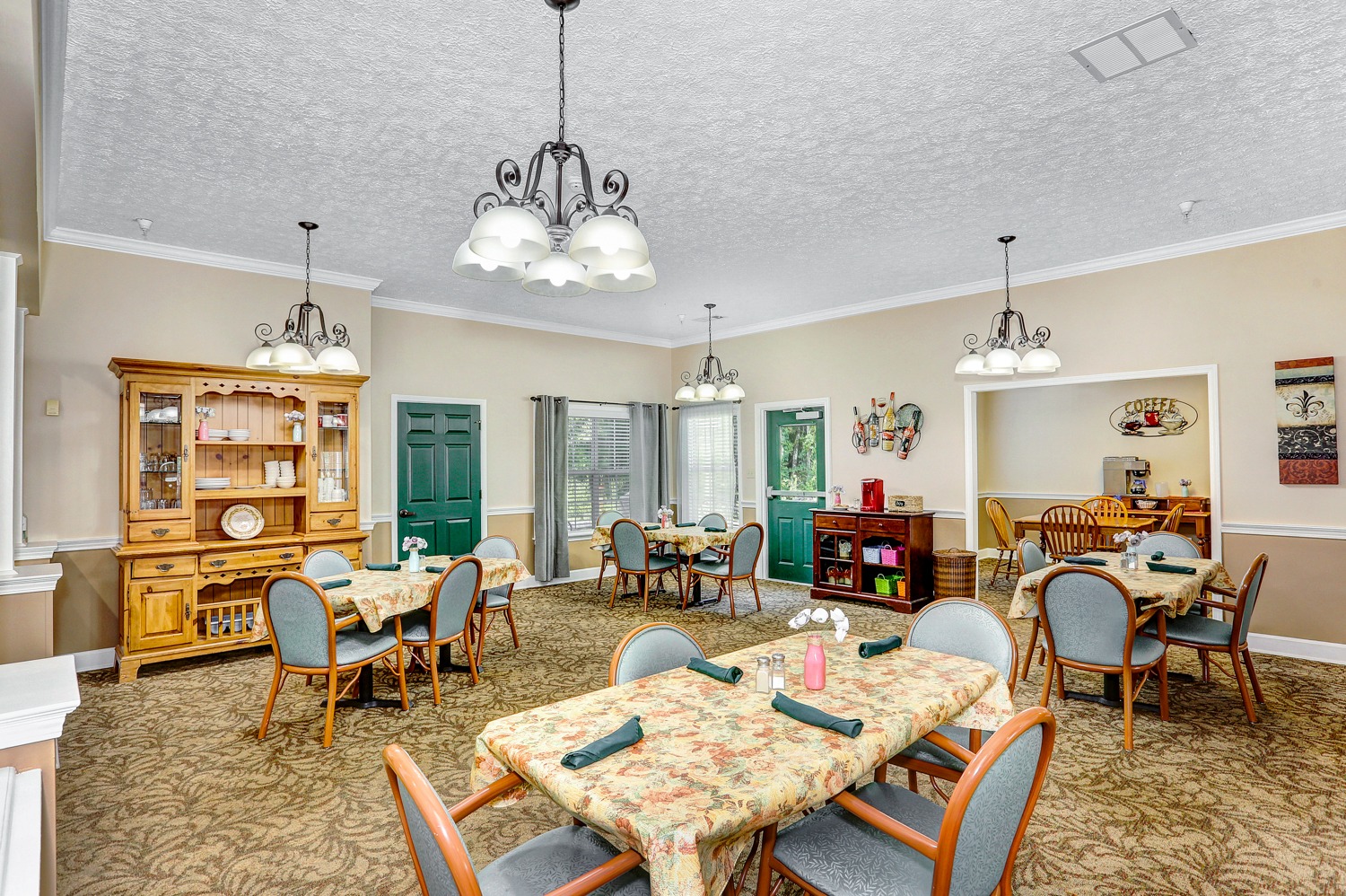 The Cottages Decatur, AL location interior - dining room
